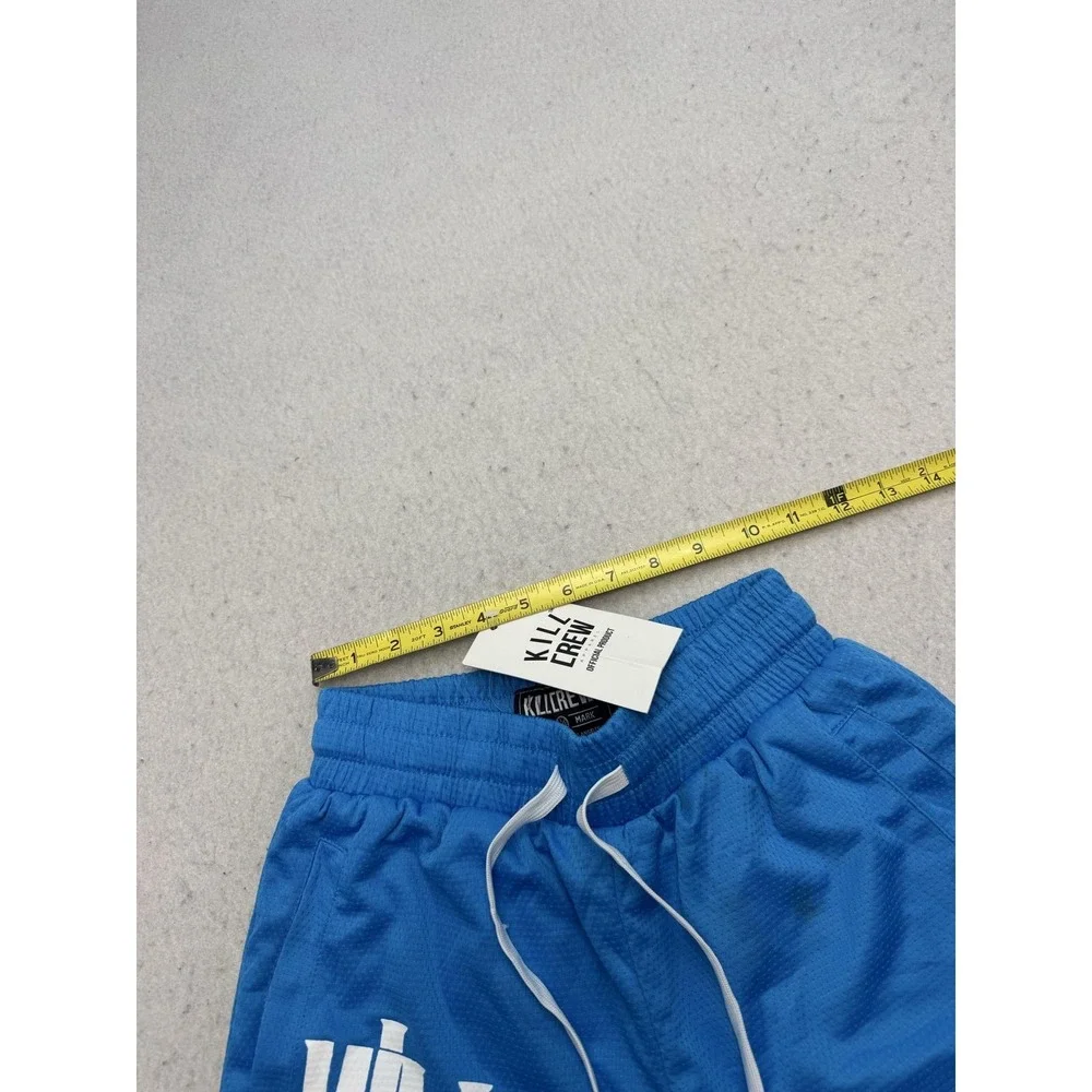 Kill Crew Muay Thai Shorts Mens XS Blue Mesh Kill Crew MMXX Training Athletic